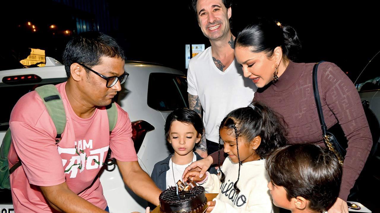 Up and about: Sunny Leone's daughter Nisha Kaur Weber celebrates her birthday