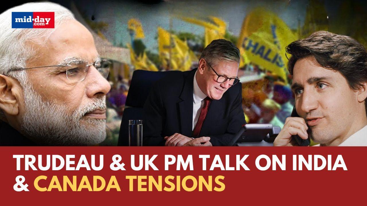  PM Justin Trudeau & UK PM Keir Starmer`s talks on India & China tensions