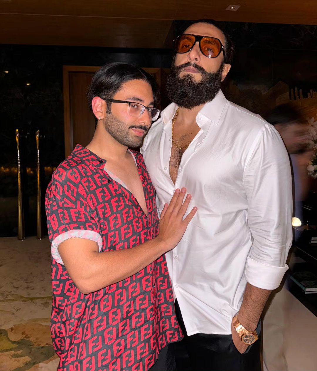New dad Ranveer Singh spent his night out celebrating Radhika Merchant
