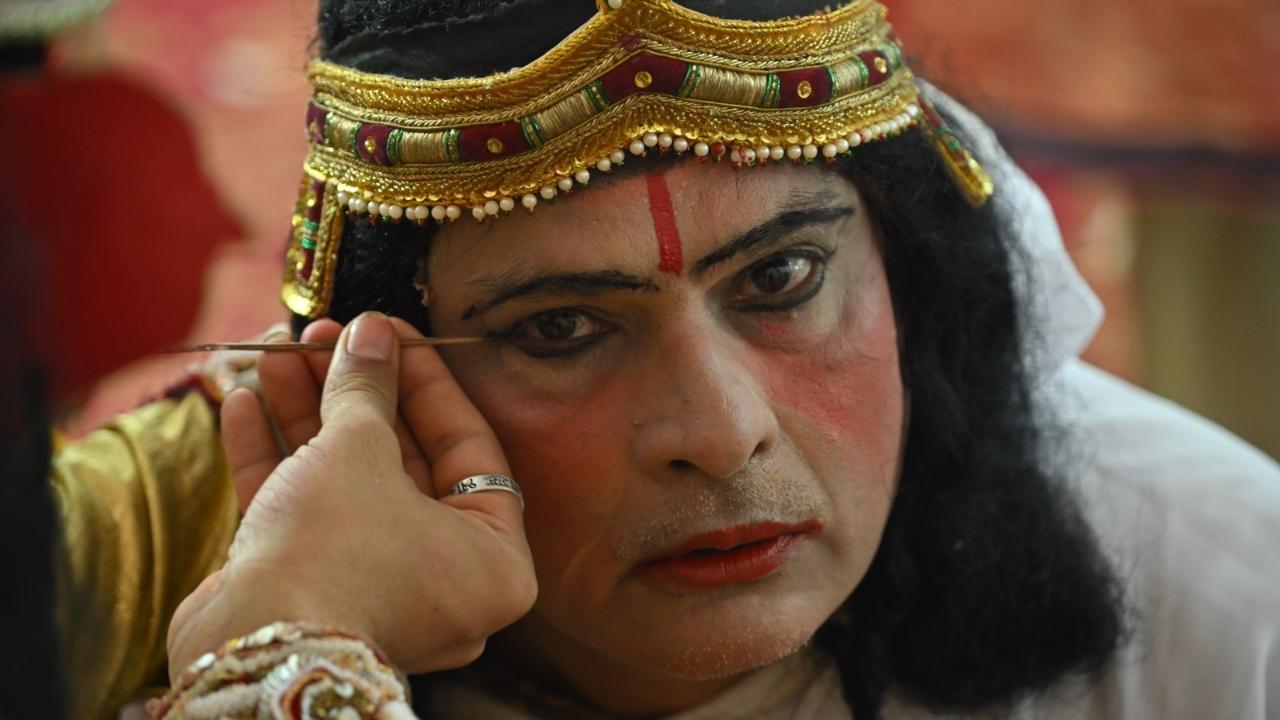 In the lead-up to the festival, artistes are seen rehearsing their lines prior to their stage performances