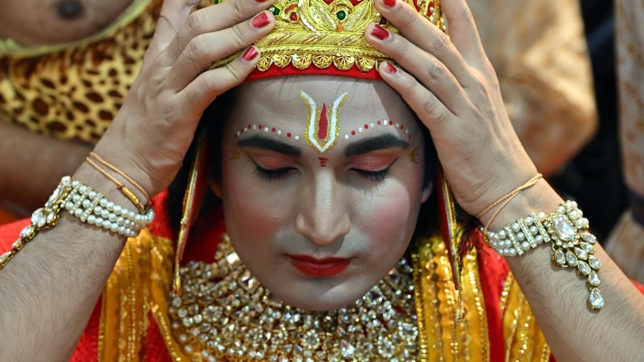The Ramleela, a reenactment of Lord Rama's journey to defeat the demon king Ravana