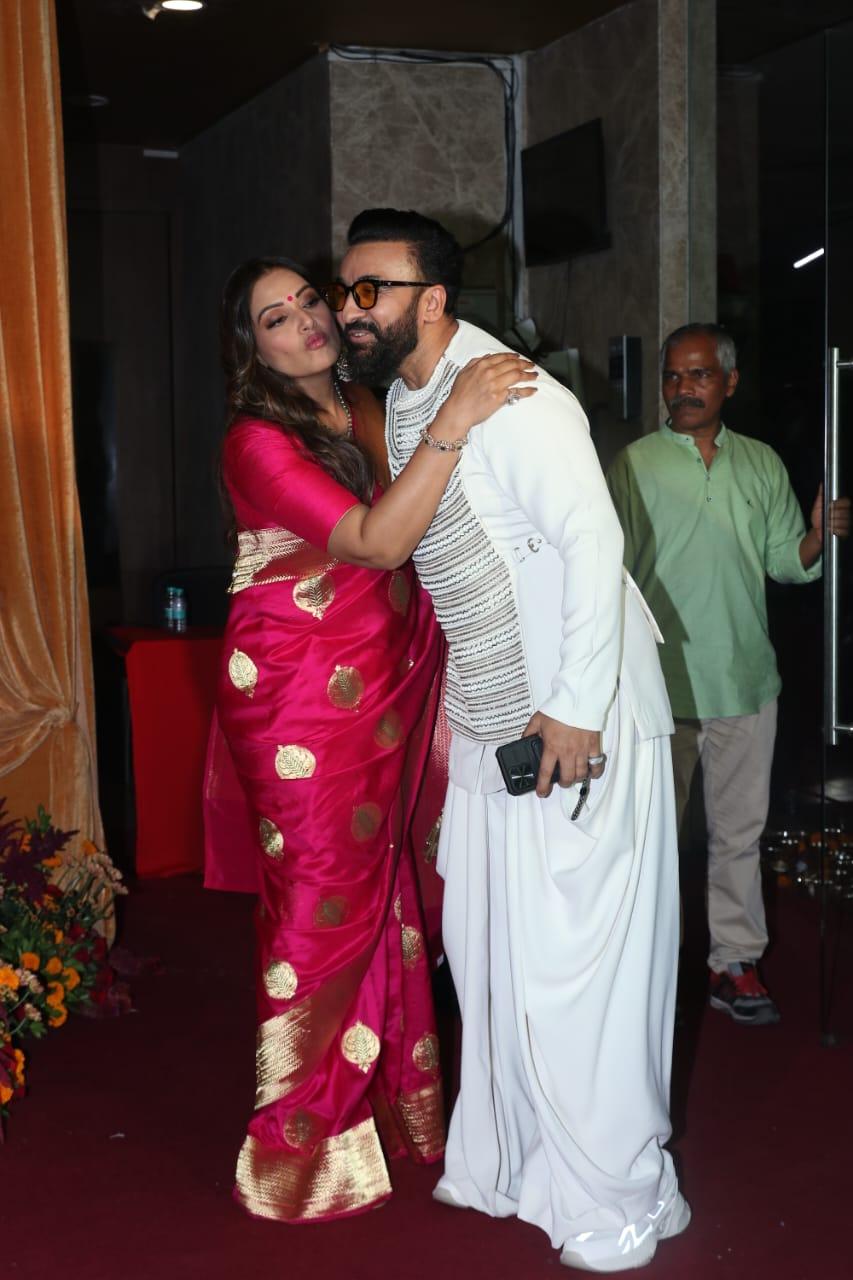 Cute! Bipasha Basu greeted Raj Kundra at Ramesh Taurani’s Diwali bash