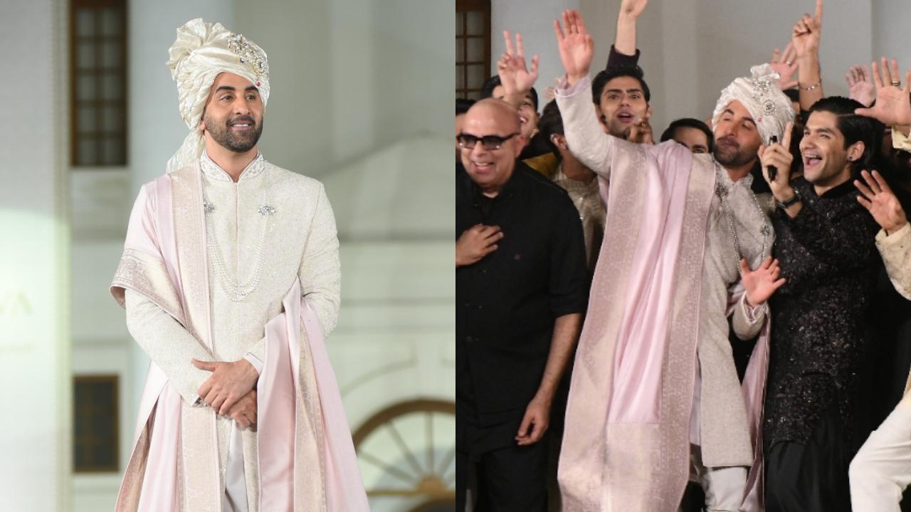 Watch: Ranbir Kapoor dresses up as a groom once again, baraat video goes viral