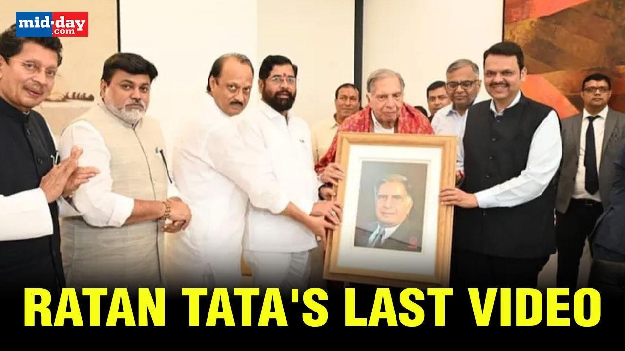 Ratan Tata passes away, Last video of the Veteran industrialist goes viral