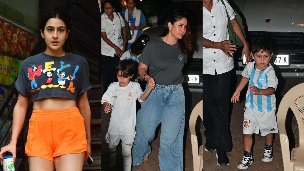 Spotted in the city: Sara Ali Khan at the gym, Kareena Kapoor with Taimur, Jeh