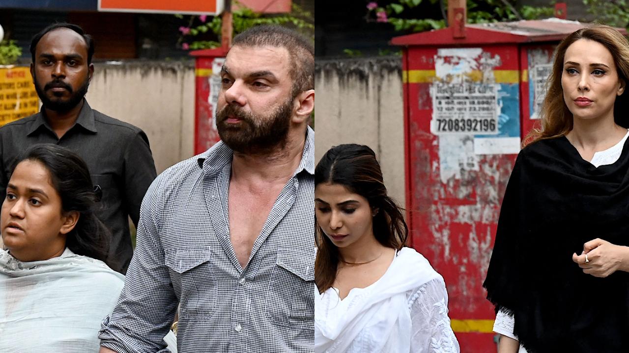 Bollywood superstar Salman Khan along with his family members arrived at Baba Siddique's residence ahead of the funeral. Baba was shot dead on Dussehra. Read more
