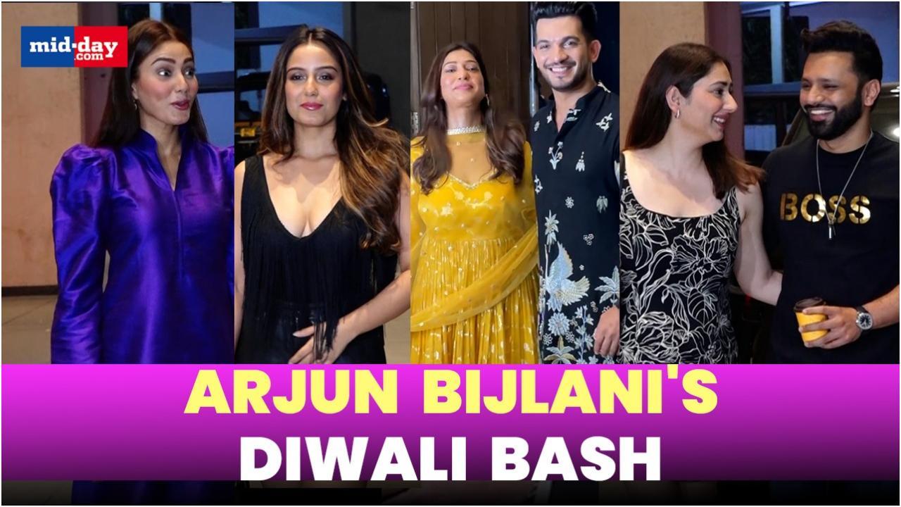 Diwali 2024: Sana Makbul, Disha-Rahul, and others attend Arjun Bijlani's party