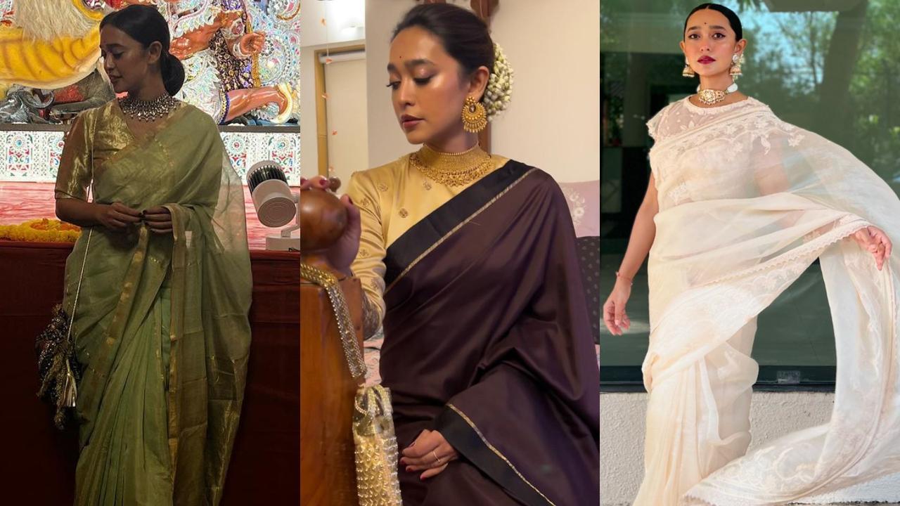 In Pics: Sayani Gupta's top 6 sarees for a flawless Durga Puja 2024 ensemble!