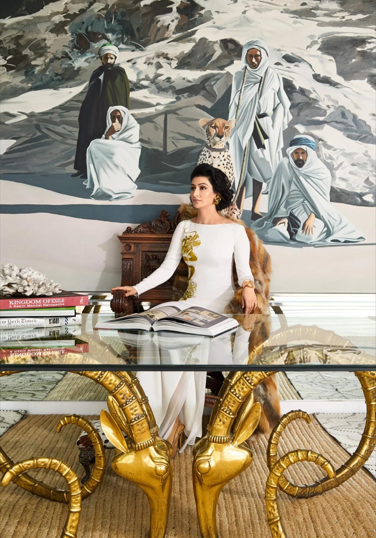 According to a report in Lifestyle Asia, their home features a Murano glass lamp and a Baccarat Mille Nuits chandelier, Victory Pillar sculptures by LN Tallur and pieces by Jeff Koons, rare carpets (including a circa-1910 Garden of Paradise Persian Tabriz), a William and Mary-style 17th-century cabinet and an Italian walnut table topped with Gothic candle stands