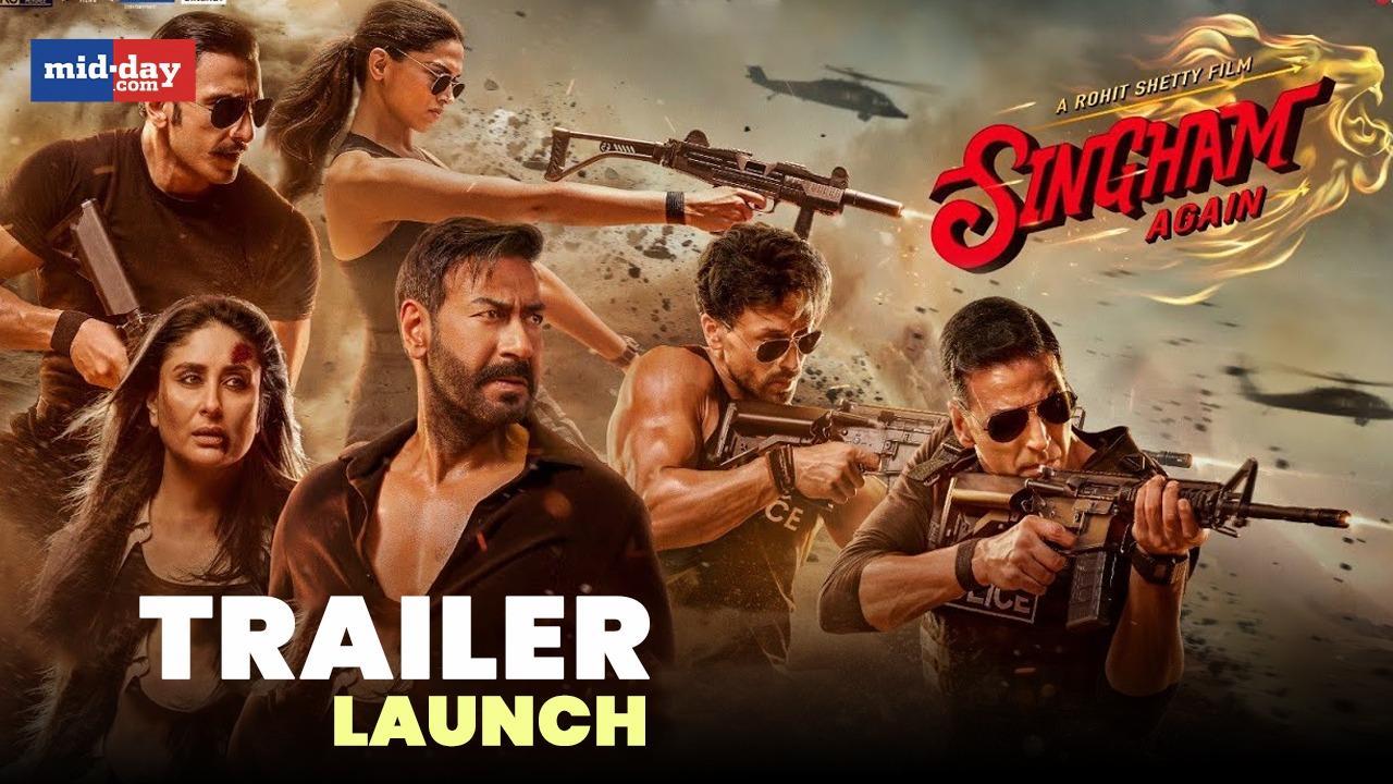 Ajay Devgn, Kareena Kapoor, Ranveer Singh & Rohit Shetty| Singham Again Trailer