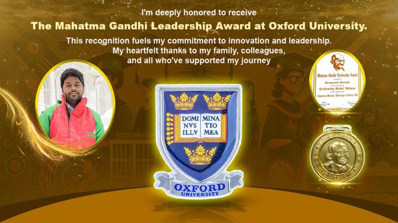 Snow Kingdom's MD Guruprasad Puvvadi Receives Prestigious Leadership Award at Oxford