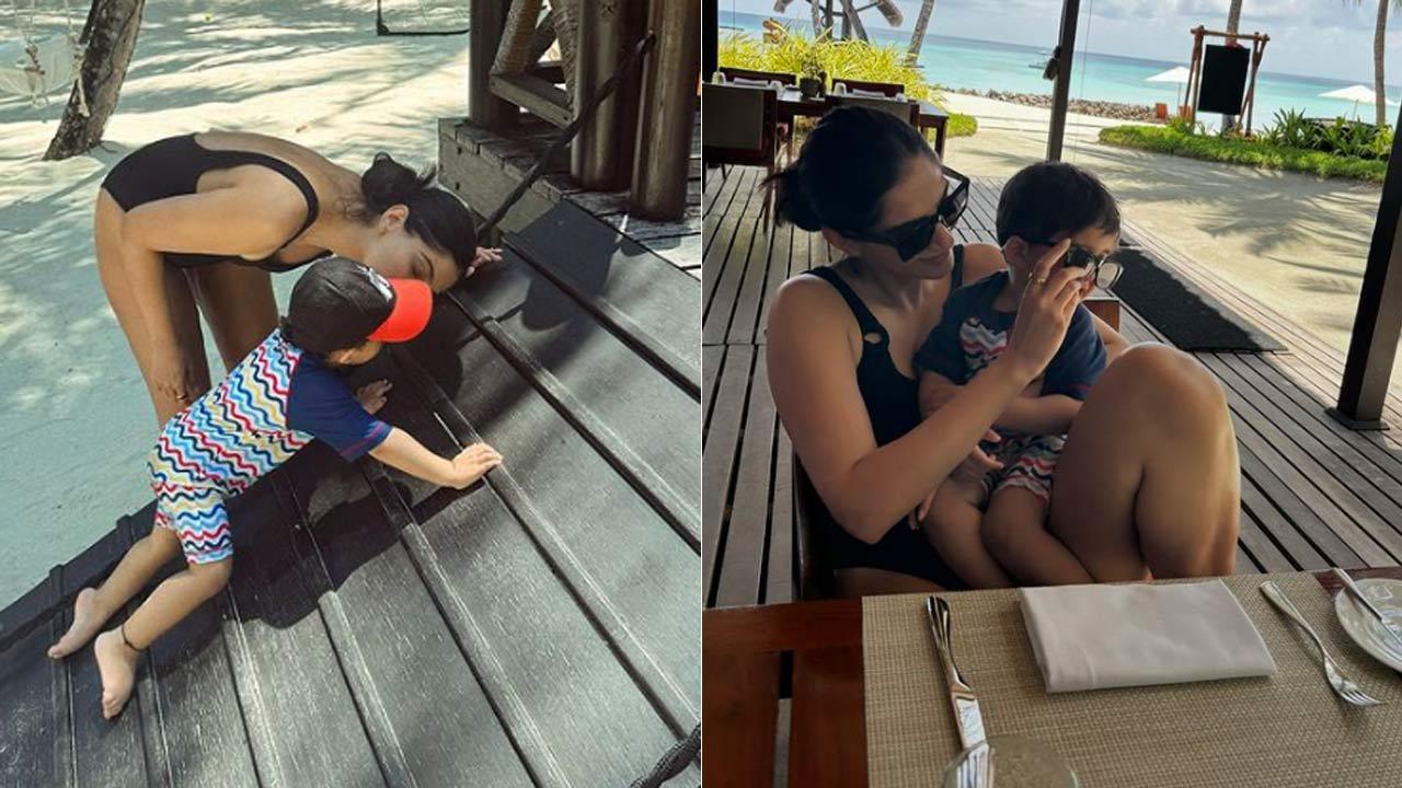 Sonam Kapoor shares glimpse of son Vayu playing from her Maldivian holiday