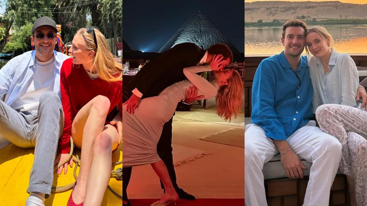Sophie Turner locks lips with new boyfriend Peregrine Pearson in romantic birthday post. Read more