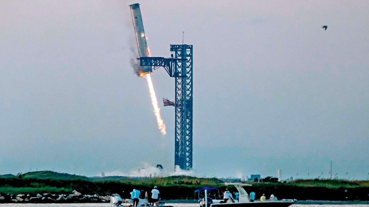 SpaceX creates history: ‘Arms’ catch rocket booster