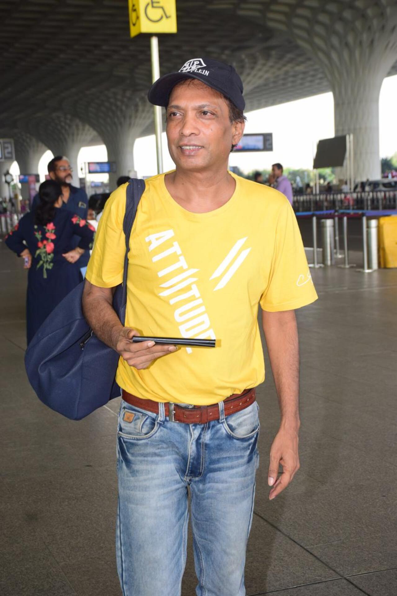 Actor-comedian Sunil Pal was also spotted at the airport.
