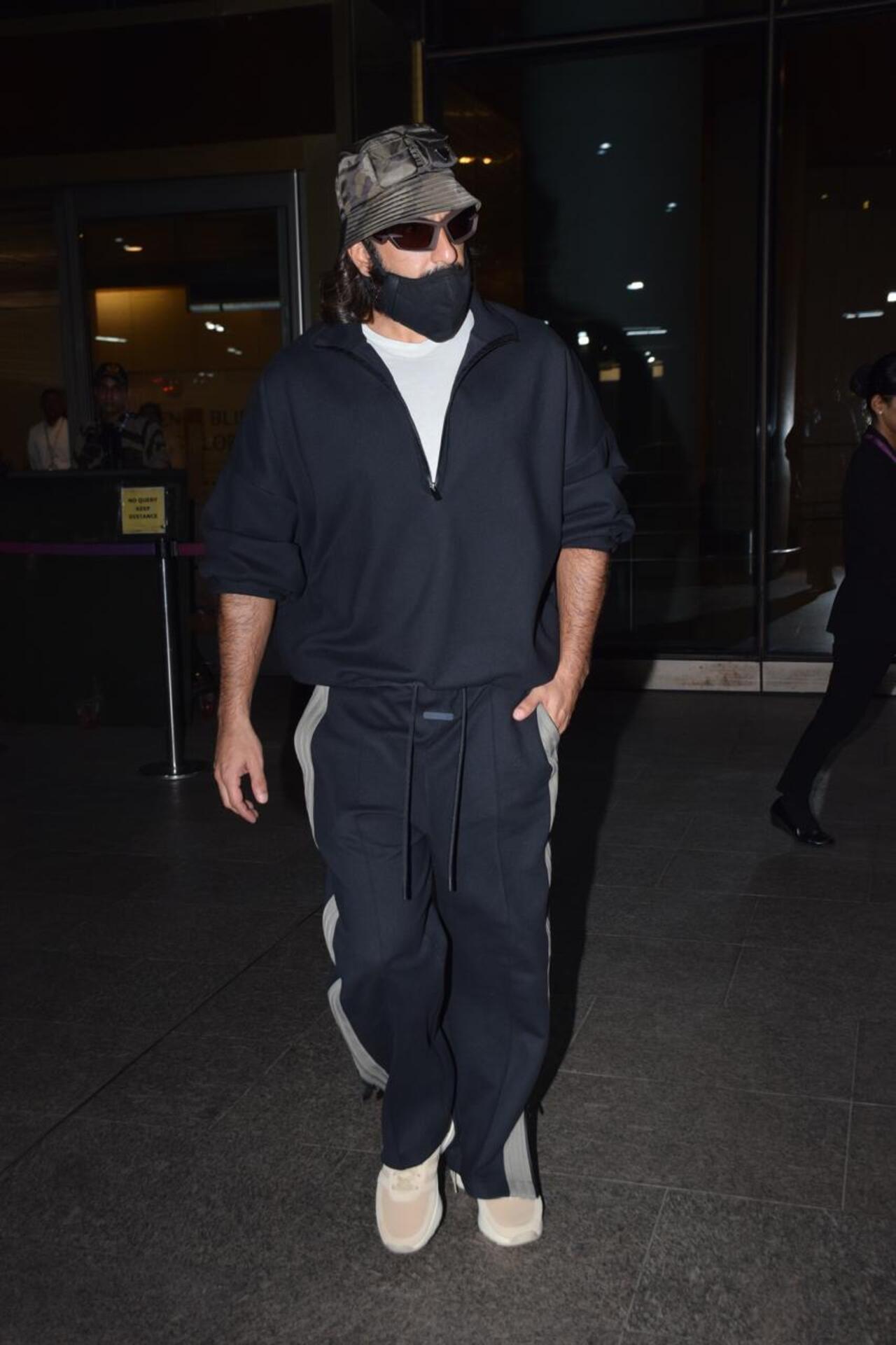 Doting dad Ranveer Singh looked dapper in his fashionable avatar.