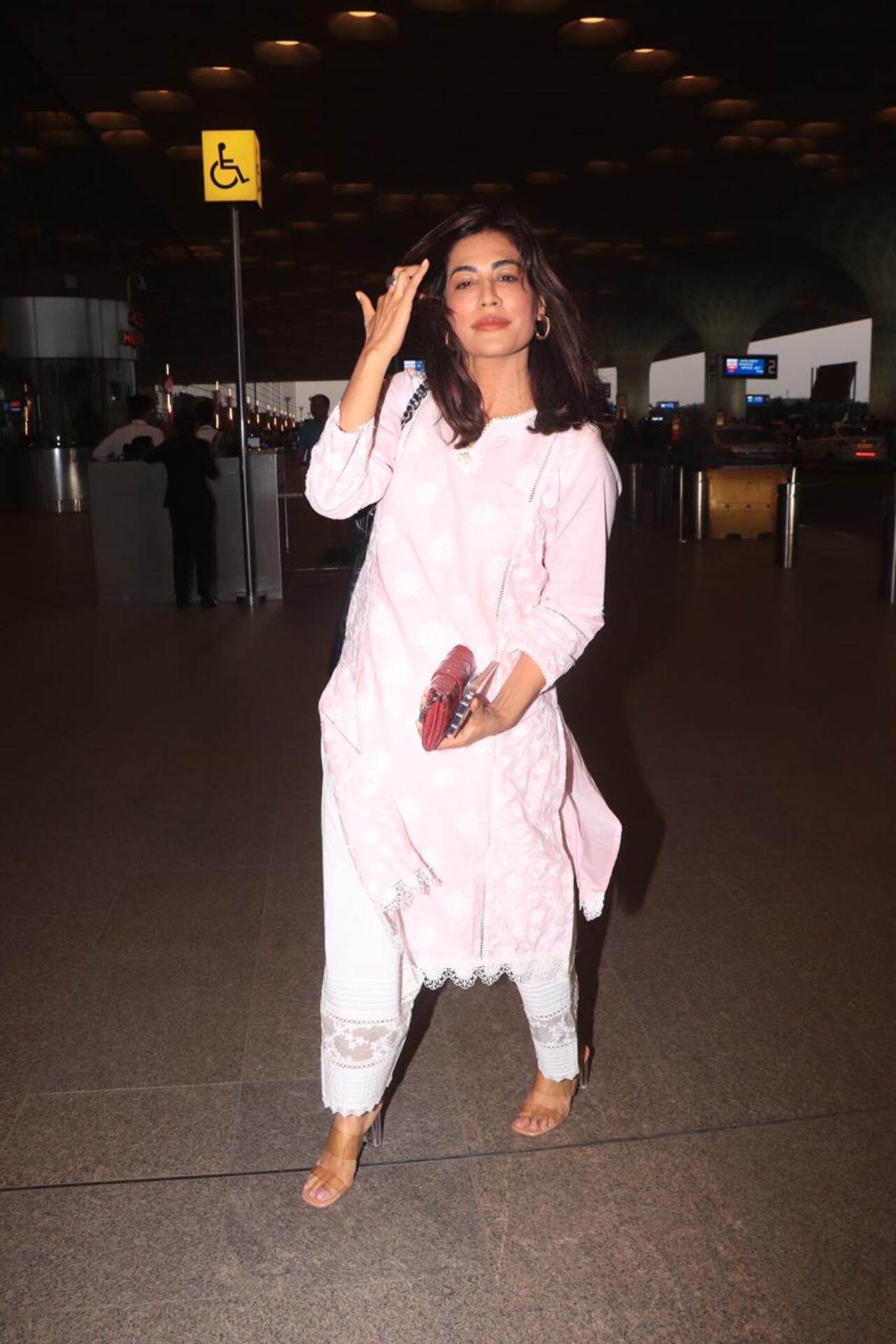 Chitrangda Singh kept it simple when it came to her airport look.