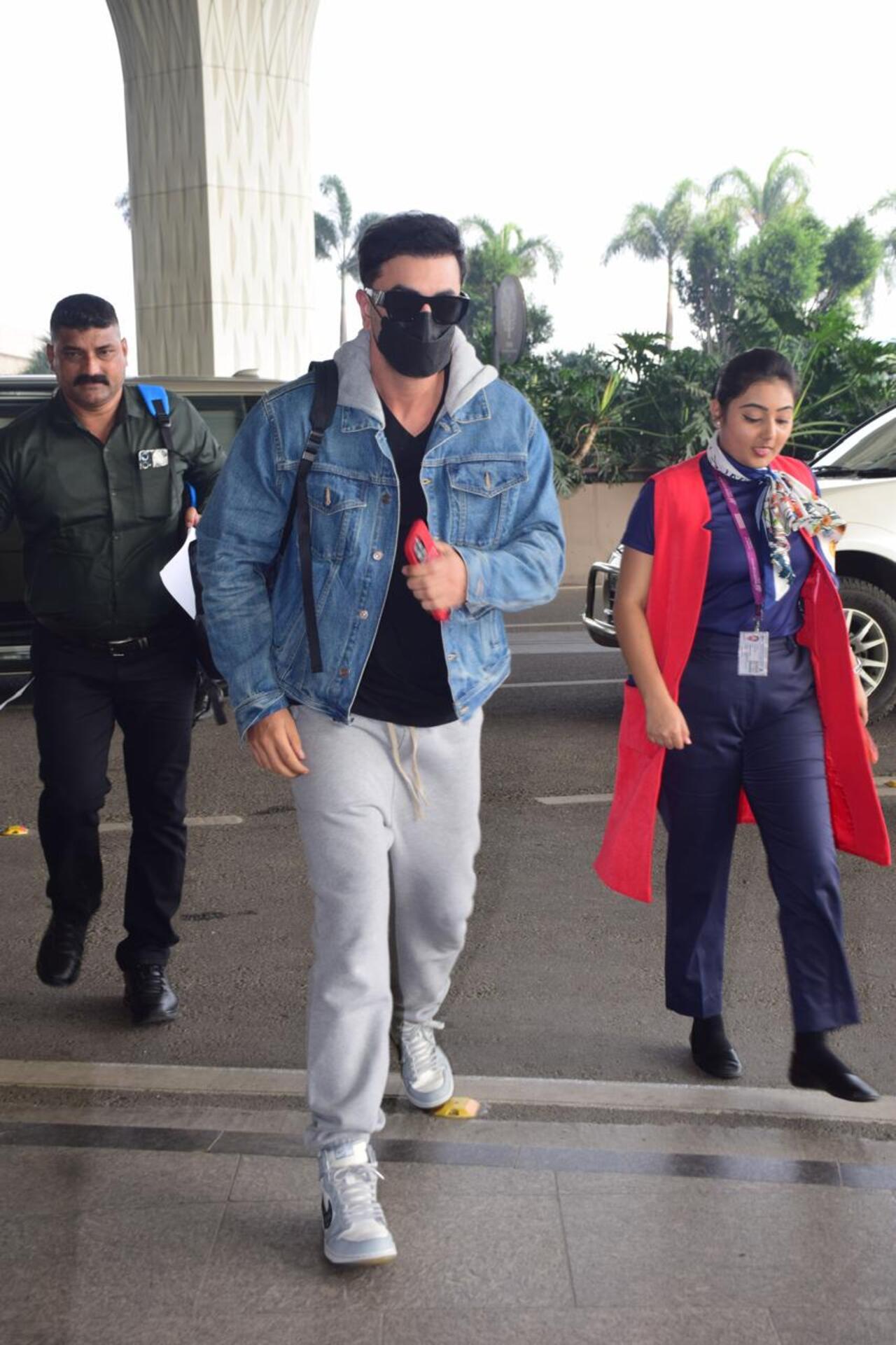 Ranbir Kapoor, who will also be a part of the same project was seen flying with him.
