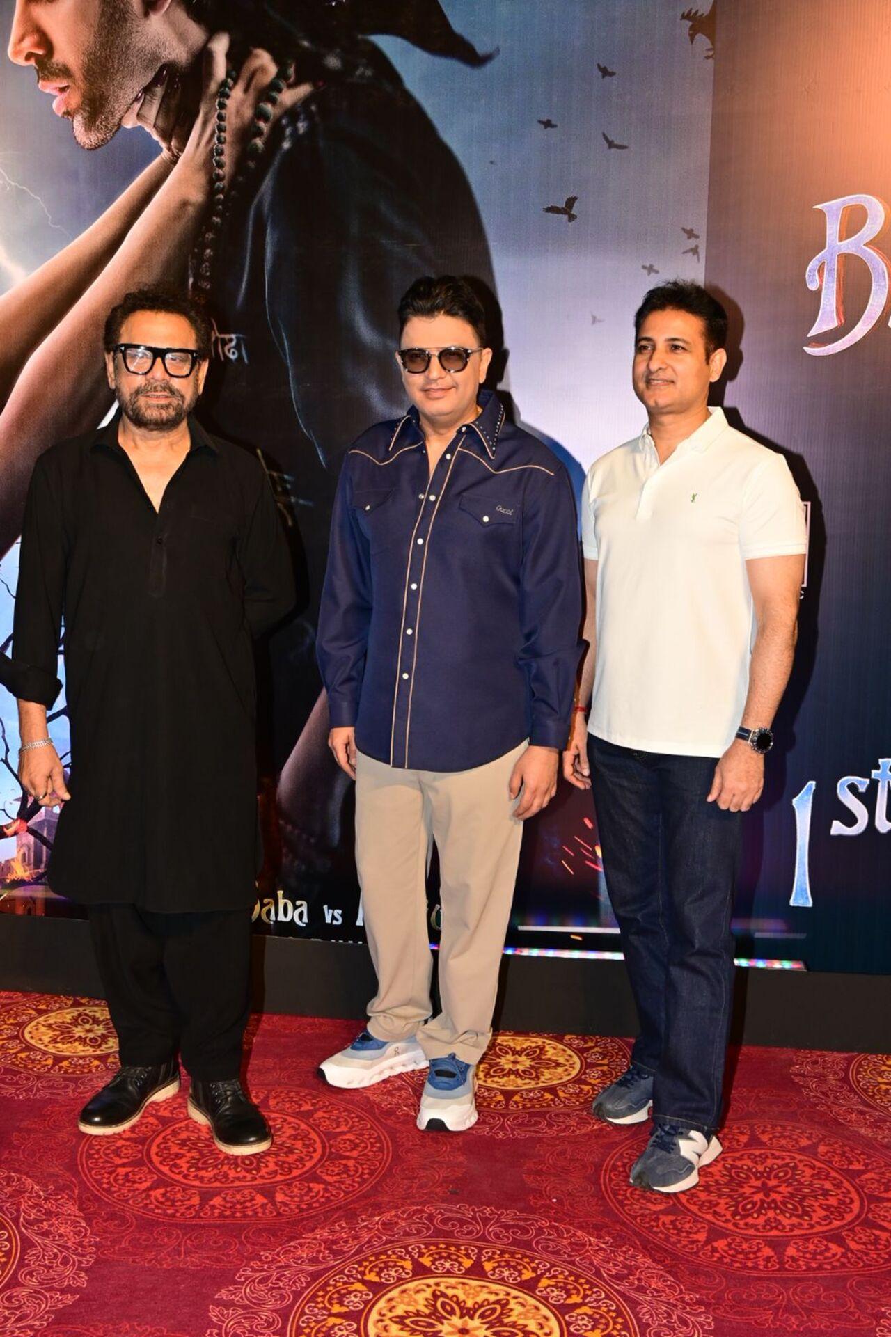 <p>The team of Bhool Bhulaiyaa 3 was snapped at the Royal Opera House for the song launch of Ame Je Tomar 3.0</p>