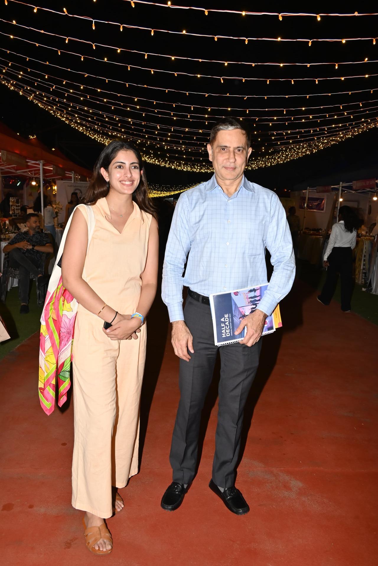 <p>Amitabh Bachchan`s grand daughter Navya Nanda Naveli spotted in BKC for the Entreprenaari event</p>