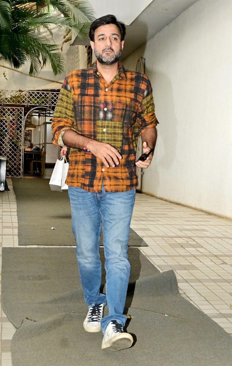 Siddharth Anand was snapped as he went out and about in the city