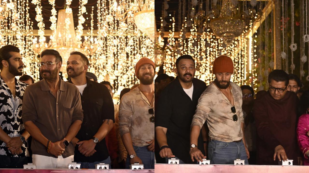 Spotted in the city: Ajay Devgn, Rohit Shetty and others with Raj Thackeray