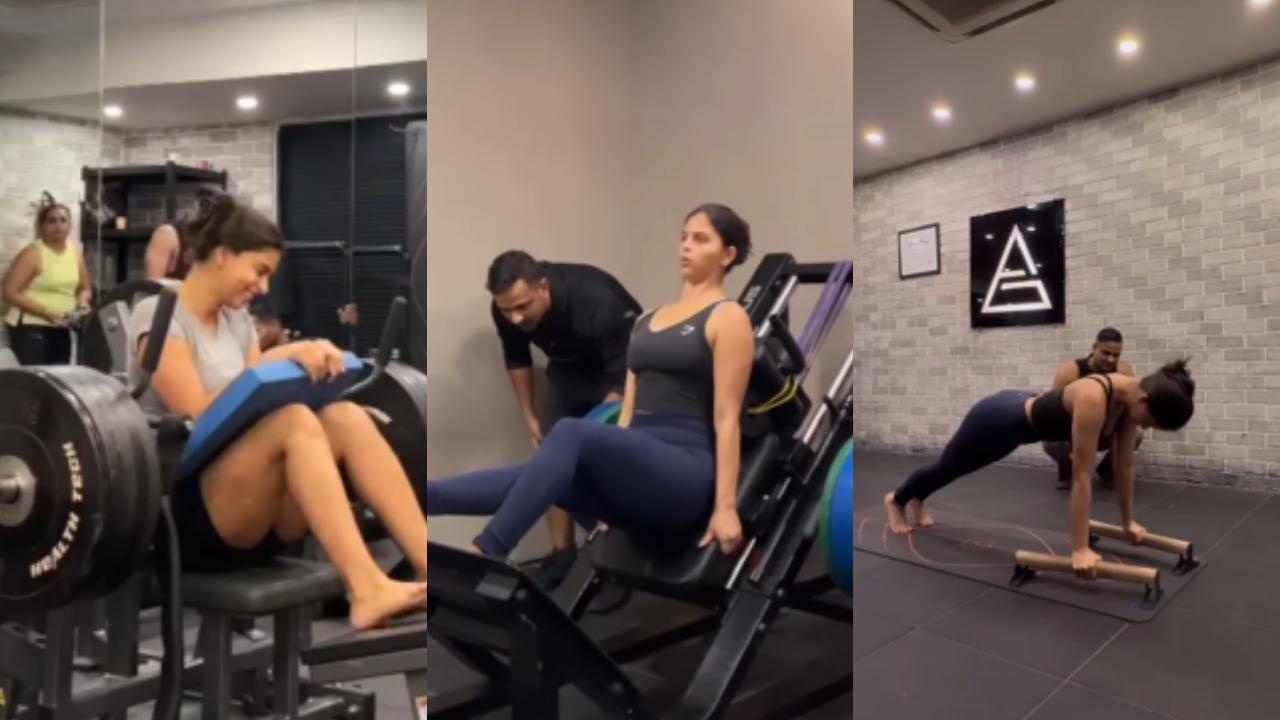 Watch: From deadlift to push ups, Suhana Khan's workout routine