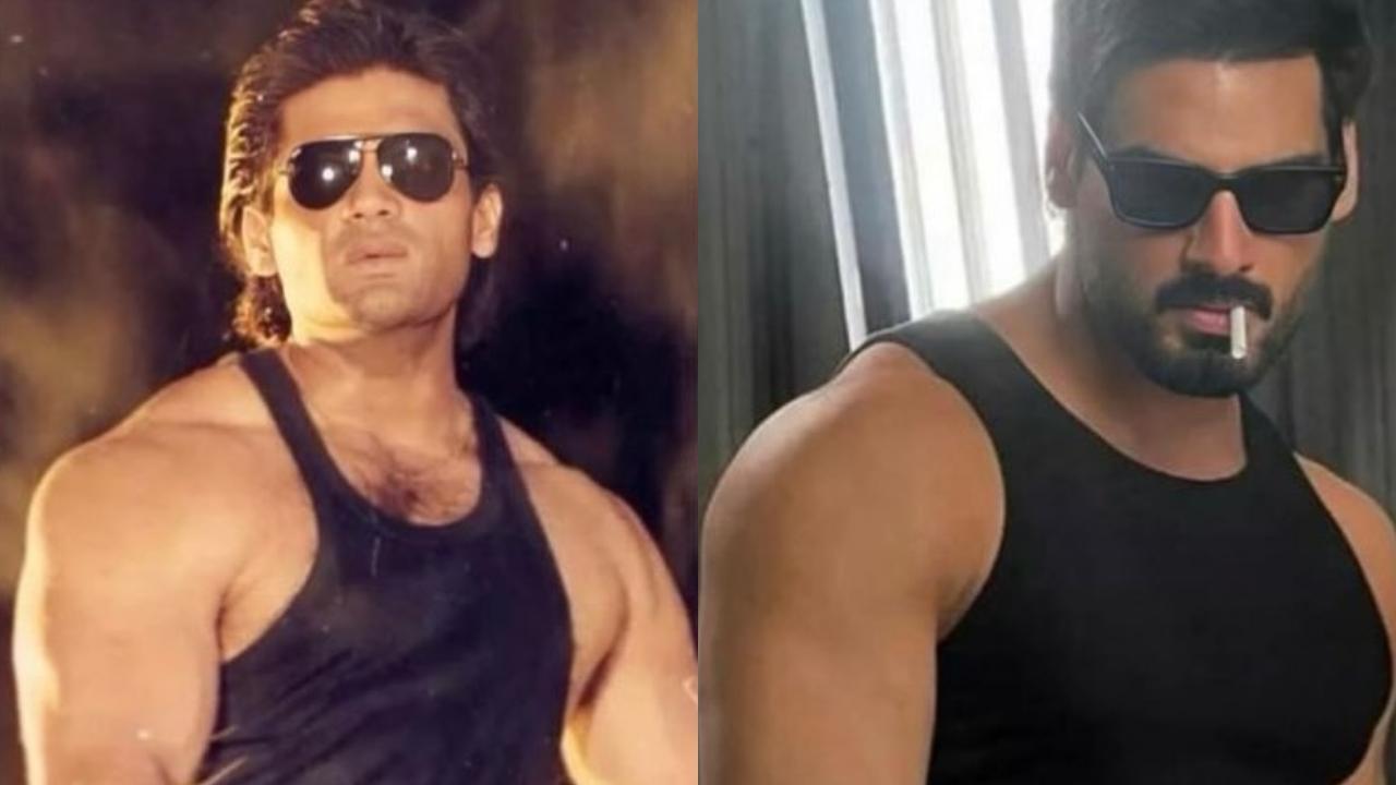 Suniel Shetty shares heartwarming 'look-a-like' moment with son Ahan
