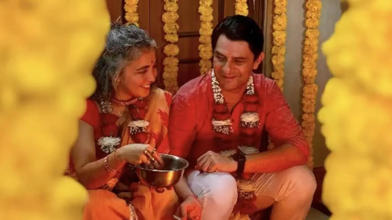Arjun Mathur and Tiya Tejpal tied the knot in an intimate ceremony on October 9. The actor shared a beautiful picture with his wife to make the announcement. Read full story here