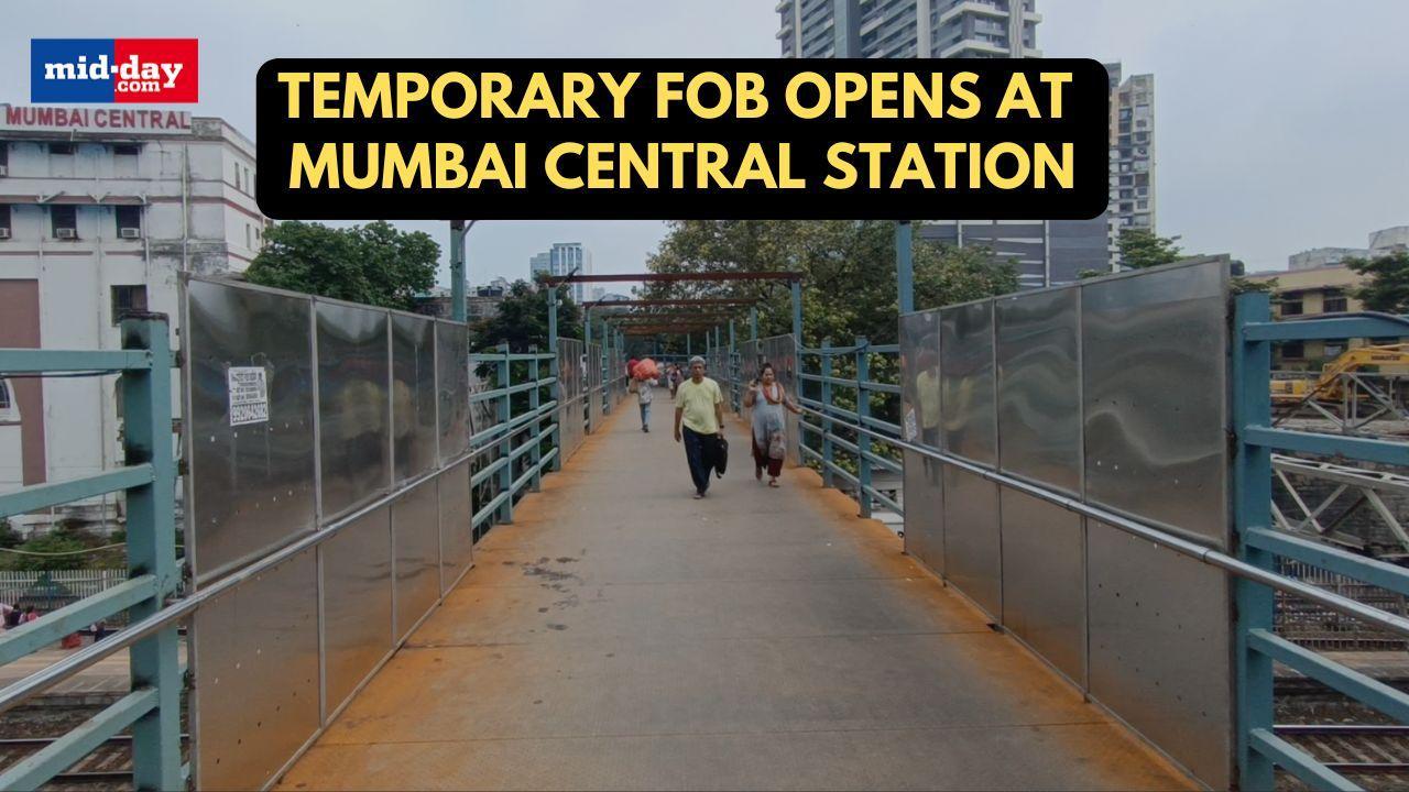 WR opens temporary foot over bridge at Mumbai Central station in just 6 months