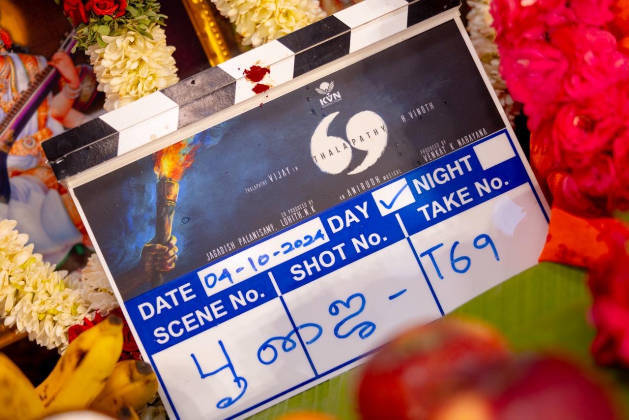 The puja ceremony of Thalapathy 69 was held in Chennai on Friday morning