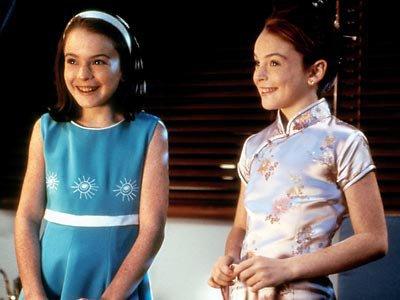 The Parent Trap  Lindsay Lohan became a popular child star after playing both Hallie and Annie in this charming film. The two sisters meet by chance at summer camp and realize they’re twins.