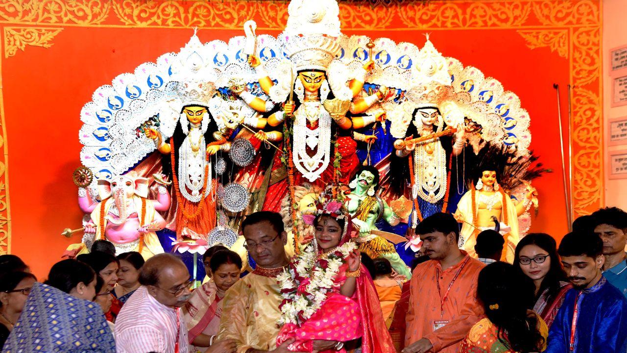 Devotees flocked to various sacred spaces to participate in the rituals and offer their prayers to Goddess Durga