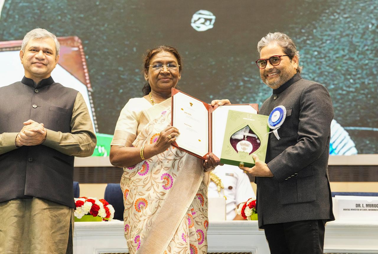 Filmmaker-music composer Vishal Bhardwaj received the Best Music Direction honour for his short film 'Fursat' at the 70th National Film Awards.