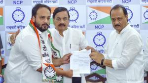 IN PHOTOS: Zeeshan Siddique joins NCP ahead of Maharashtra Elections 2024