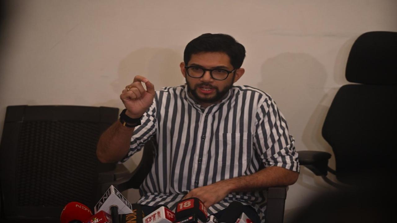 IN PHOTOS: Aaditya slams Maharashtra govt over flooding in Mumbai