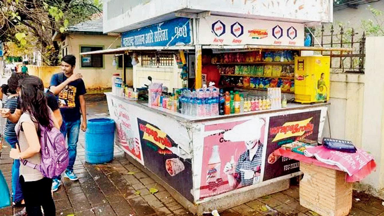 An Aarey Sarita stall in south Mumbai. File pic 
