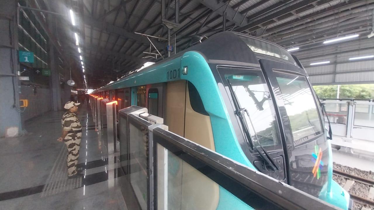 The trains will operate at a frequency of about three-four minutes, ferrying approximately 2,500 passengers on each train, which will be of eight coaches. The system is designed to run the train at a two-minute frequency by simply procuring and introducing additional trains