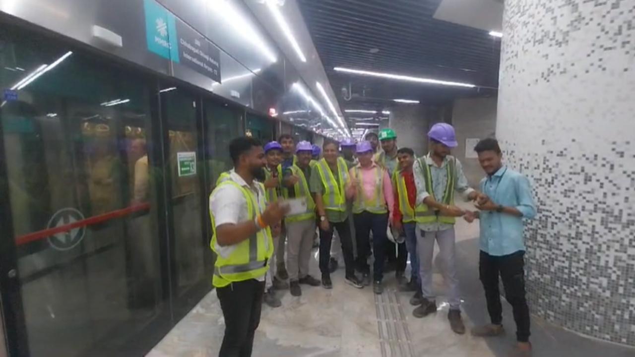 The phase one of the Metro Aqua Line 3 between Aarey and BKC, slated to open on October 4, may open without the two airport stations on the line