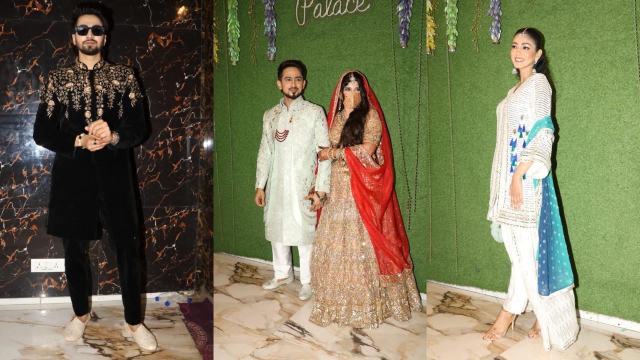 Pics from Adnaan Shaikh's reception. (Pic/Yogen Shah)