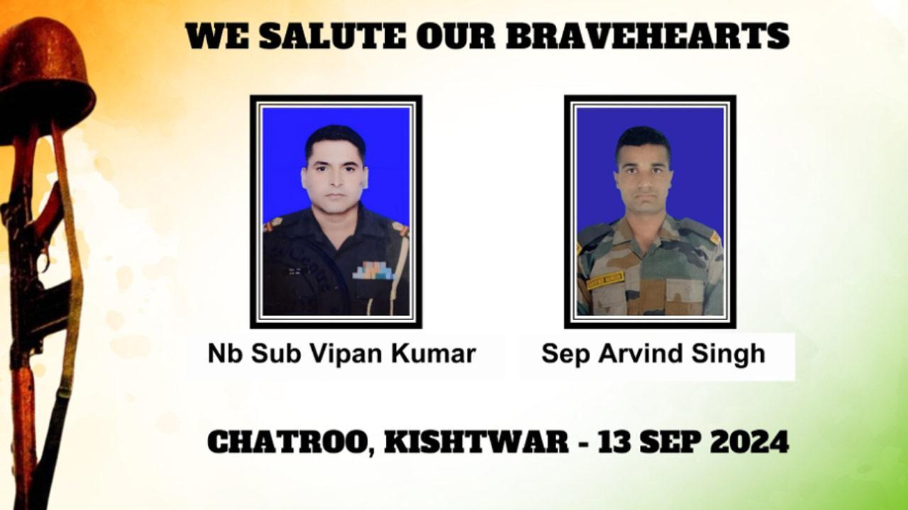 Two soldiers killed, two injured in gunfight with terrorists in J-K's Kishtwar