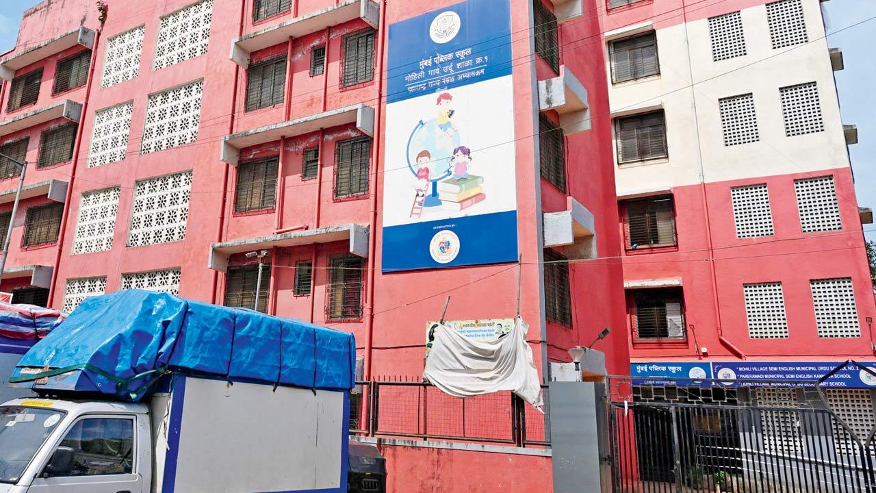Mohili Village Urdu school in Sakinaka. Pic/Sayyed Sameer Abedi