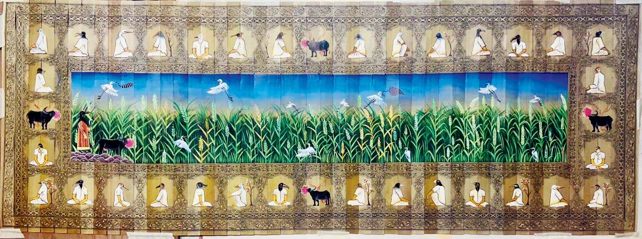 The artworks are a melange of mythology, surrealism, imagery and folk art
