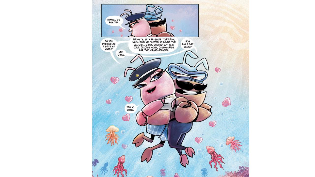 The book also explores a love story
