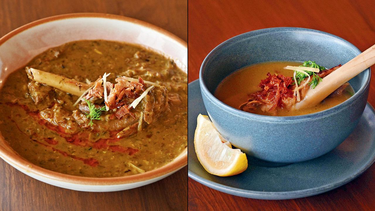 Awadhi nalli ka shorba and Daal q-man