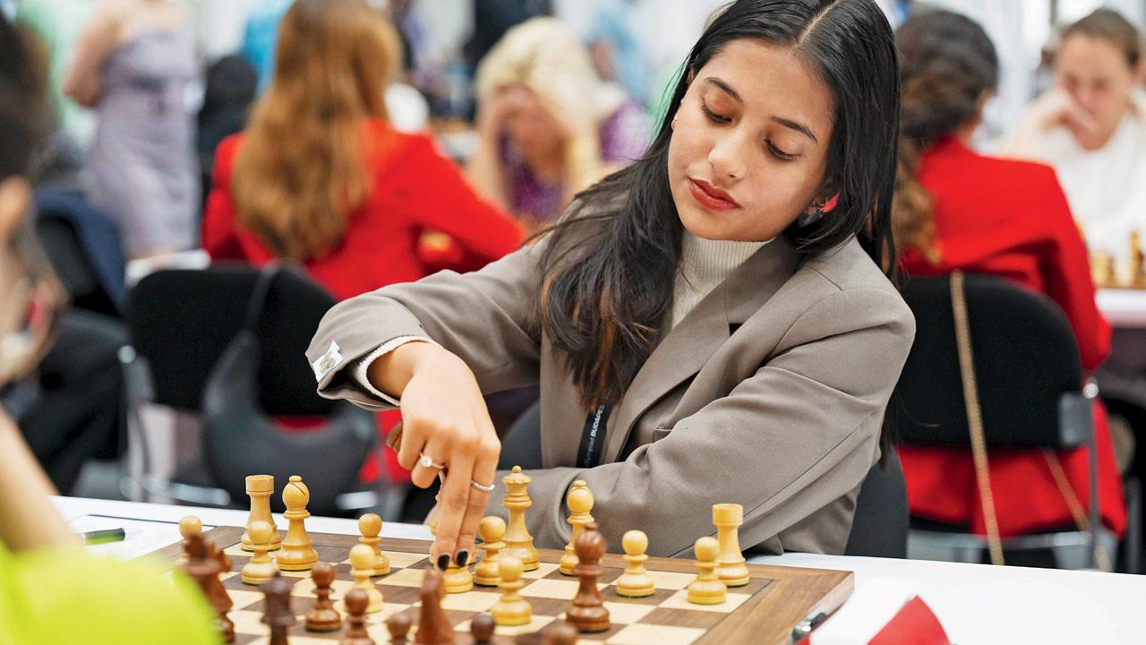 Divya Deshmukh en route her win in Budapest yesterday. PICs/AP; PTI