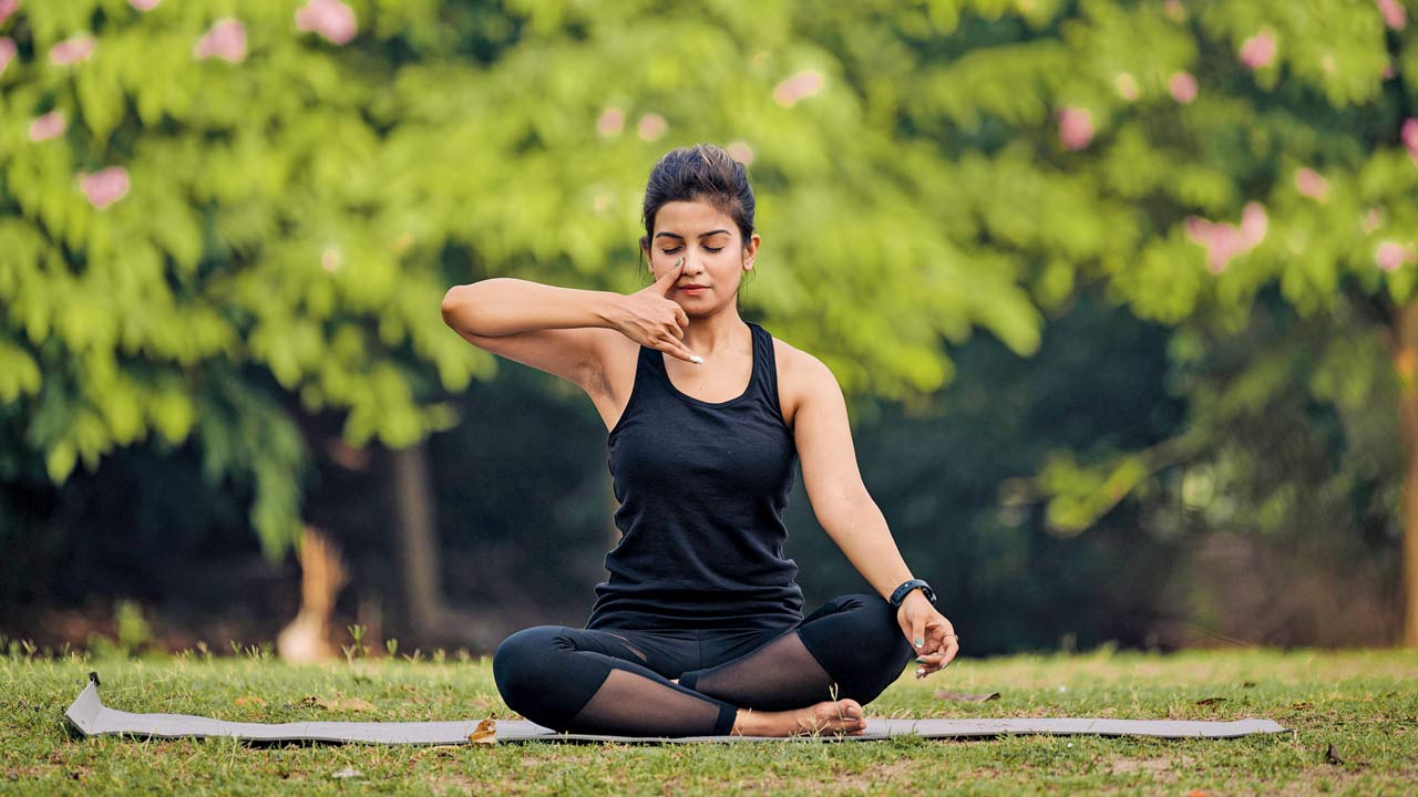 Practising yoga and breathing exercises like pranayama can be beneficial