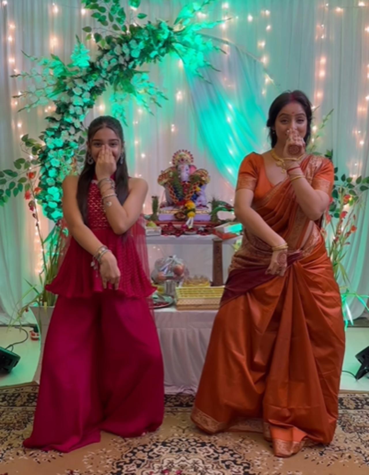 Deepika Singh shared series of posts on her Instagram as she welcomed lord Ganesh home