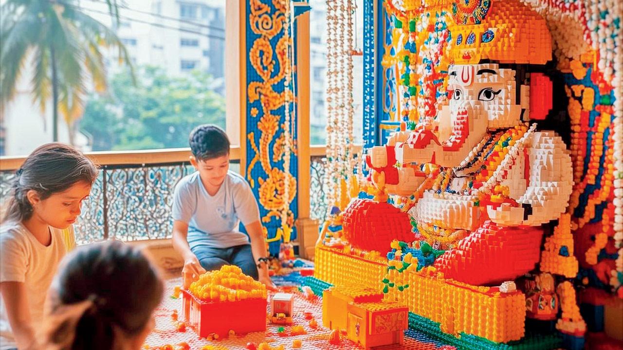 LEGO-baghcha Raja. PIC COURTESY/ @aalsiyoulater