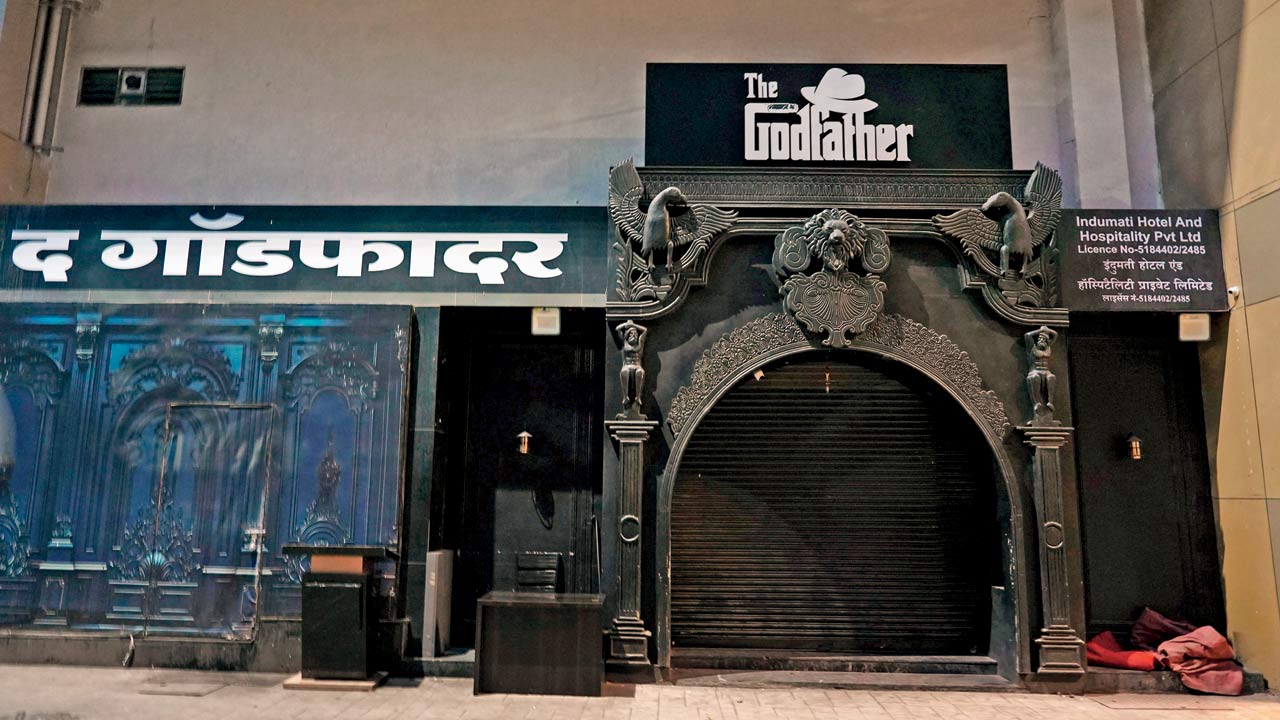The Godfather club shut down in Mumbai after mid-day’s exposé. Pic/Aditi Haralkar